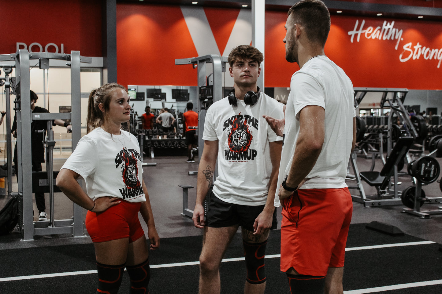 Skip the Warmup Tee – 100% Cotton Graphic Workout T-Shirt