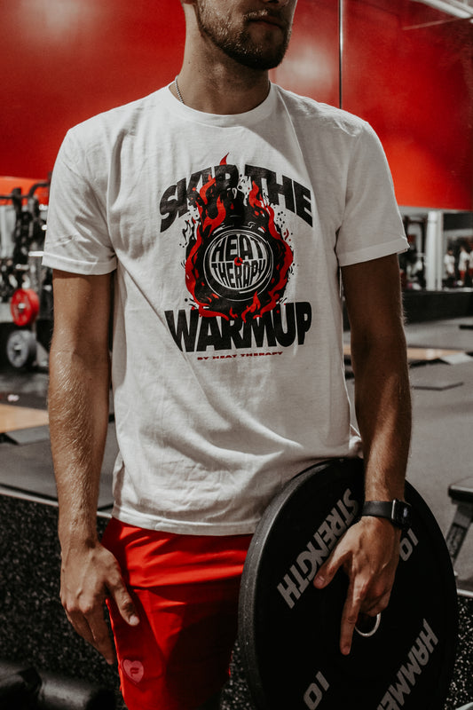 Skip the Warmup Tee – 100% Cotton Graphic Workout T-Shirt