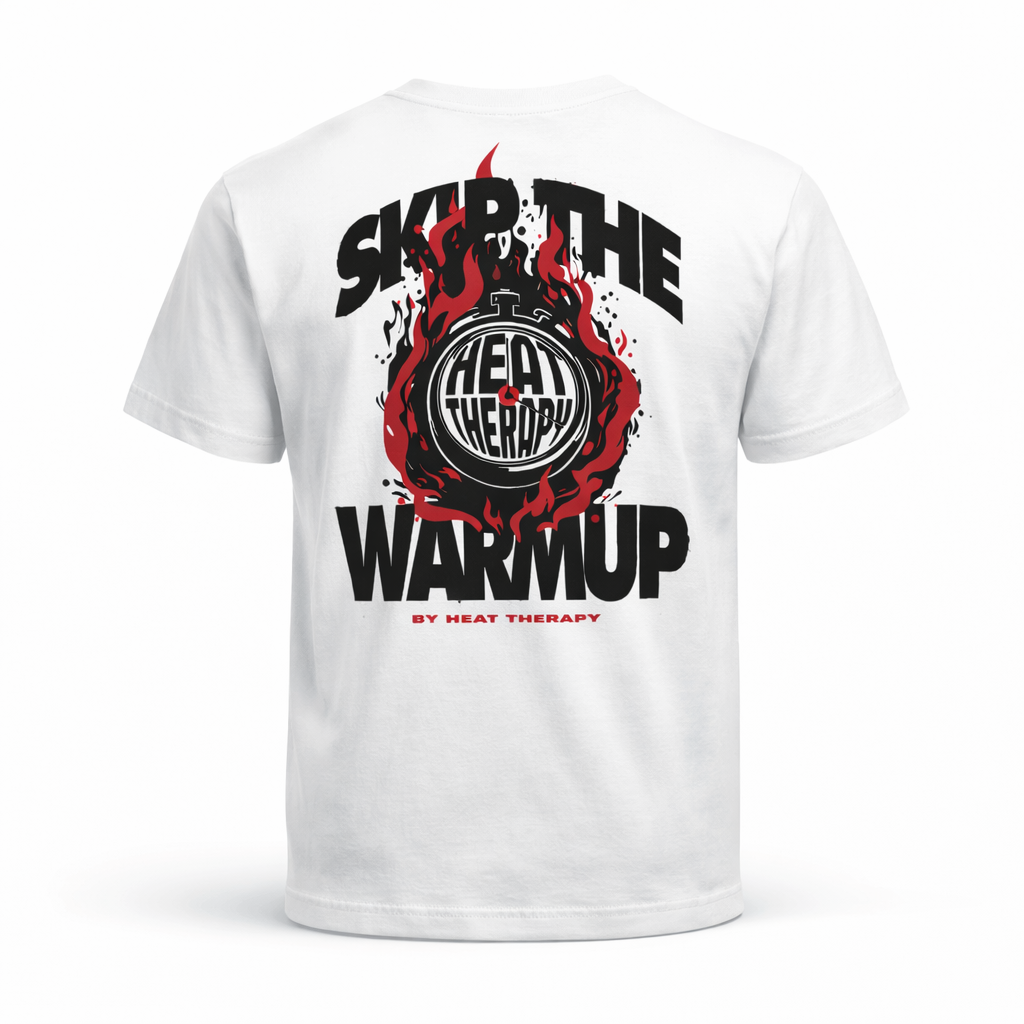 Skip the Warmup Tee – 100% Cotton Graphic Workout T-Shirt